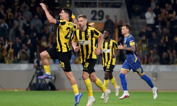 Super League: Η βαθμολογία μετά τη νίκη της ΑΕΚ με 5-0 επί του Παναιτωλικού