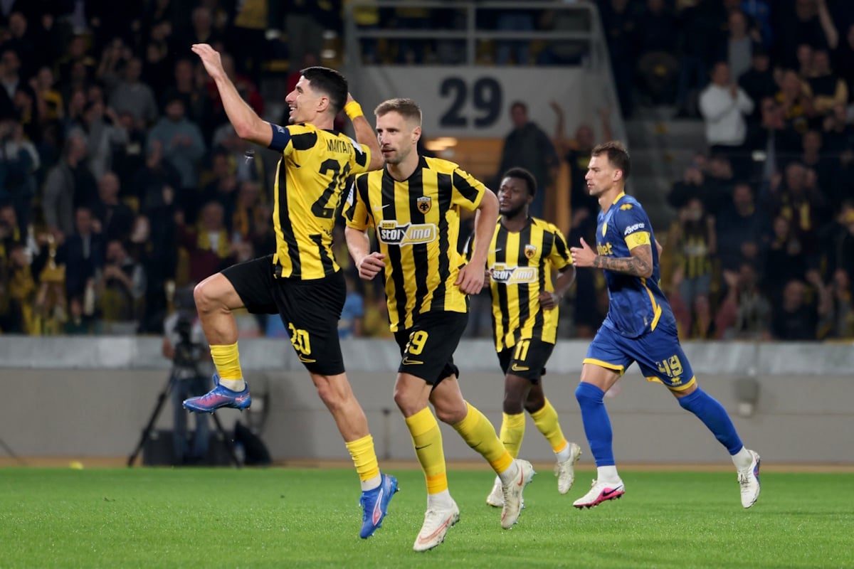 Super League: Η βαθμολογία μετά τη νίκη της ΑΕΚ με 5-0 επί του Παναιτωλικού