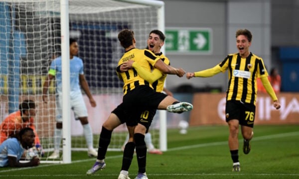 Μάντσεστερ Σίτι – ΑΕΚ 1-1: Η Ένωση παραμένει αήττητη στη League Phase του Youth League και αφήνει τους «πολίτες» χωρίς νίκη