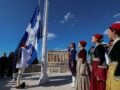 Αθήνα: Η τελετή έπαρσης της σημαίας στην Ακρόπολη για τα 82 χρόνια από την Απελευθέρωση από τη γερμανική κατοχή