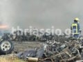 Ασπρόπυργος: Μεγάλη φωτιά σε εταιρεία ανακύκλωσης – Αναφέρονται εκρήξεις