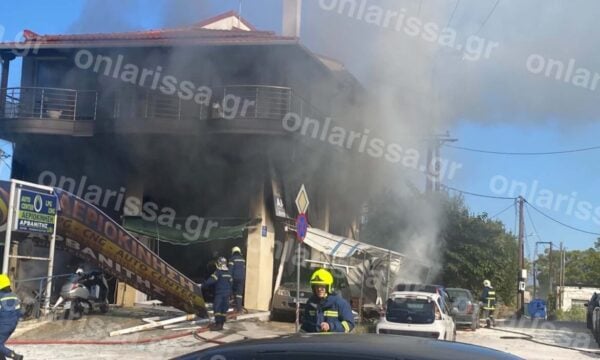Λάρισα: Έκρηξη σε συνεργείο αυτοκινήτων – Αναφορές για τραυματισμούς