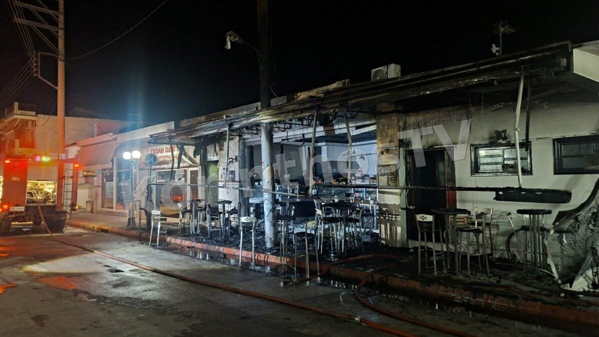 Νεμέα: Μεγάλες ζημιές από φωτιά σε καφετέρια – Εξετάζεται το ενδεχόμενο εμπρησμού