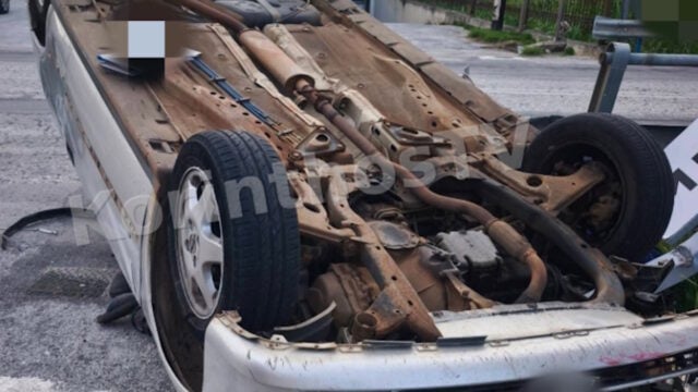 Σοβαρό τροχαίο έξω από την Κόρινθο: Αναποδογύρισε αυτοκίνητο και τραυματίστηκε μία γυναίκα