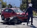 Λαμία: Σύγκρουση αυτοκινήτου με μηχανή σε διασταύρωση – Στο νοσοκομείο τραυματισμένοι οι δύο οδηγοί