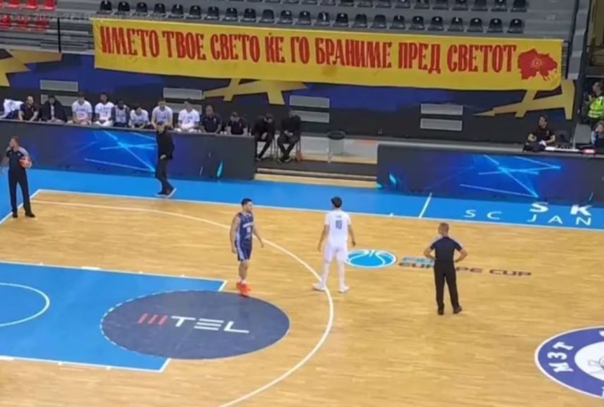 Βόρεια Μακεδονία: Διαμαρτυρία της ελληνικής πρεσβείας για το πανό στον αγώνα μπάσκετ ΜΖΤ-Ηρακλής