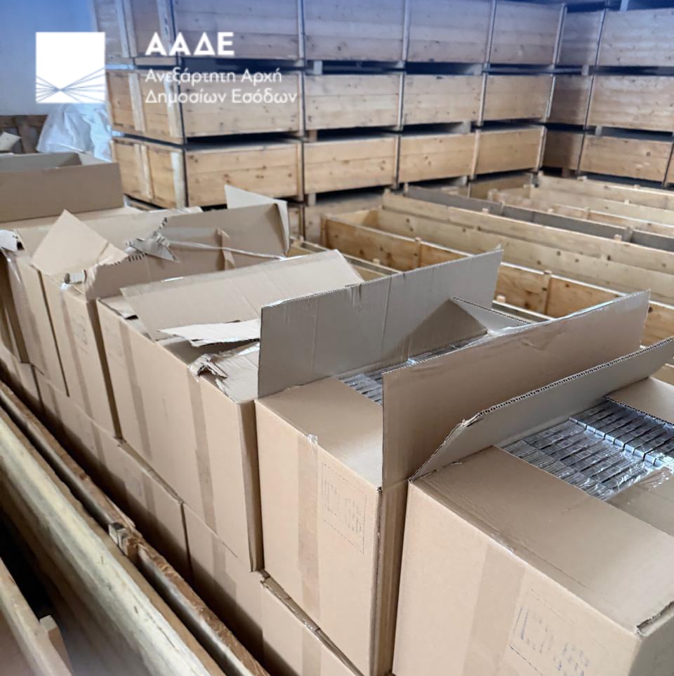 ΑΑΔΕ: Κατασχέθηκαν 7,4 εκατ. λαθραία τσιγάρα, η μεγαλύτερη ποσότητα που εντοπίστηκε εντός της χώρας