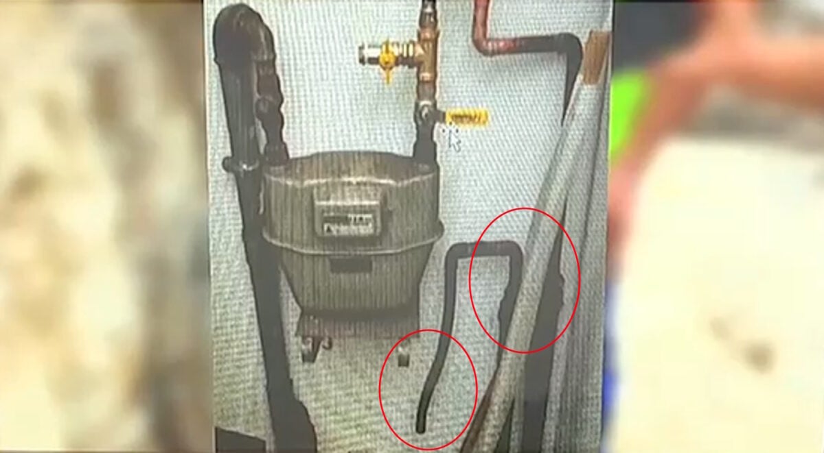 Πλάκα: Φωτογραφία ντοκουμέντο από τους χαλκοσωλήνες που έσπασαν οι συλληφθέντες, προκαλώντας τη φονική έκρηξη 7 Πλάκα: Φωτογραφία ντοκουμέντο από τους χαλκοσωλήνες που έσπασαν οι συλληφθέντες, προκαλώντας τη φονική έκρηξη