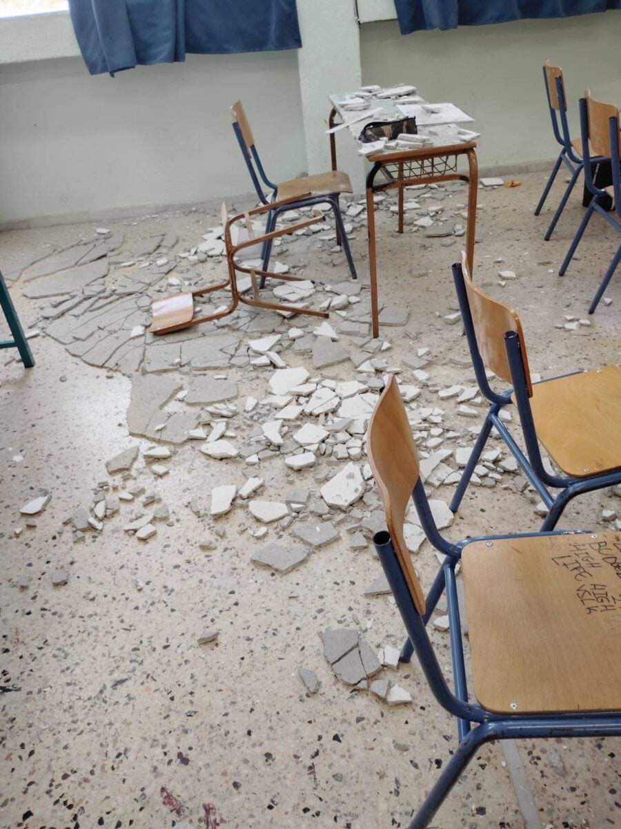 Θέρμη: Σοβάς από ταβάνι γυμνασίου τραυμάτισε μαθητή – Μεταφέρθηκε στο νοσοκομείο 10 Σοβάς έπεσε σε γυμνάσιο στη Θέρμη