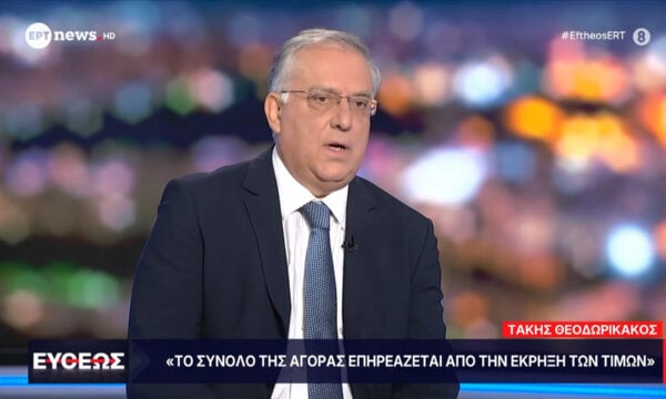Θεοδωρικάκος: Σε ισχύ έως το τέλος του 2026 το πλαφόν στο περιθώριο κέρδους