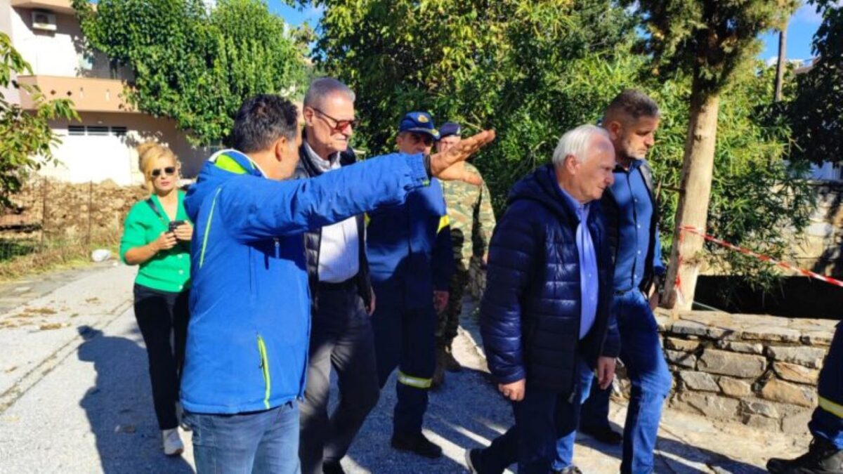 Ρέθυμνο: Τουρνάς και Ανδριανός στα Ζωνιανά για αυτοψία στις ζημιές – Άθλος η προσπάθεια που έγινε, Daniel 2 χτύπησε τον Μυλοπόταμο