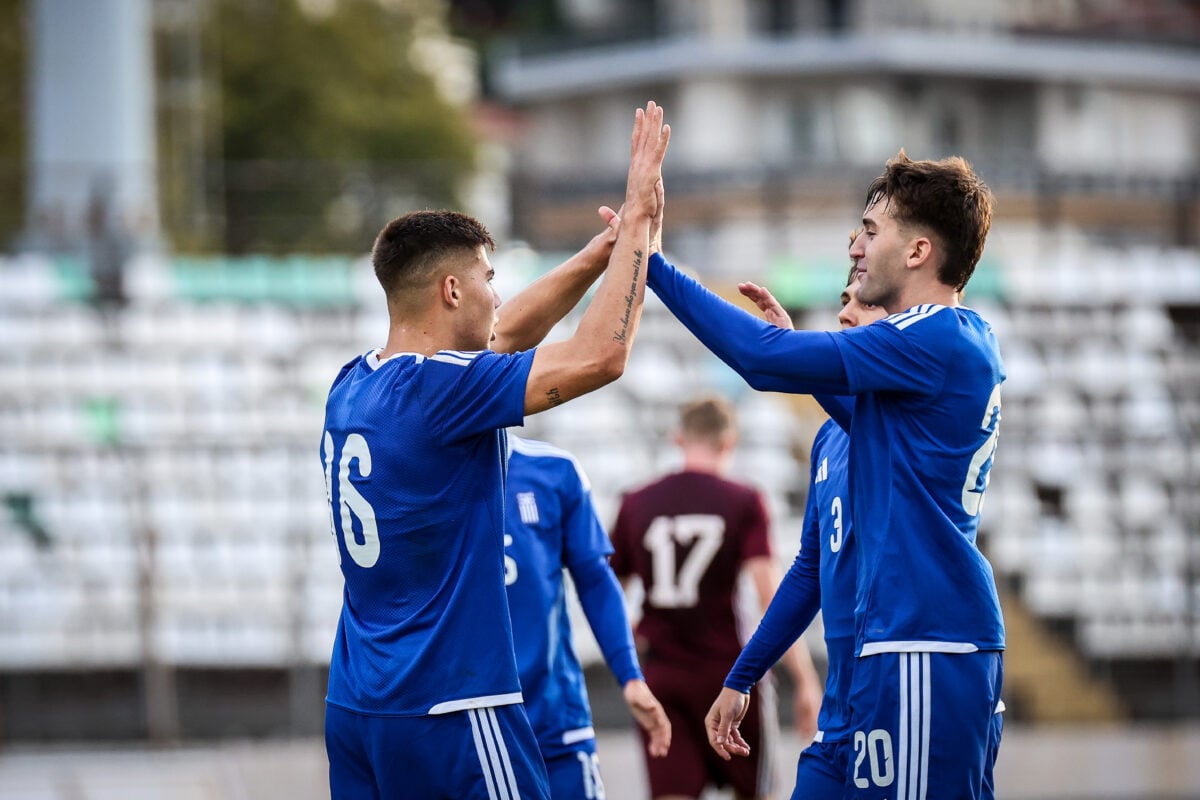 Ελλάδα – Λετονία 4-2: Η Εθνική Ελπίδων κυριάρχησε στη Λιβαδειά για το Euro 2027