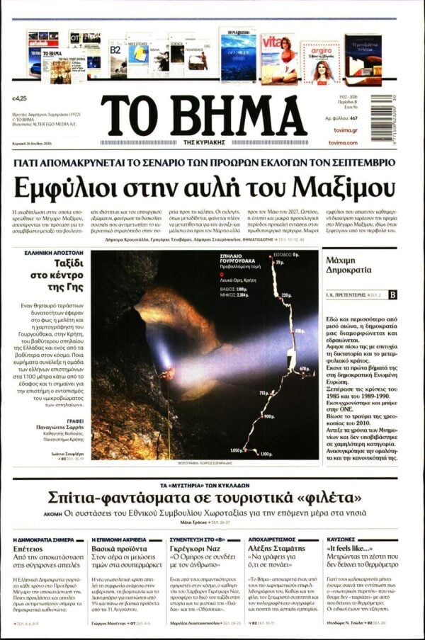 ΤΟ ΒΗΜΑ ΤΗΣ ΚΥΡΙΑΚΗΣ