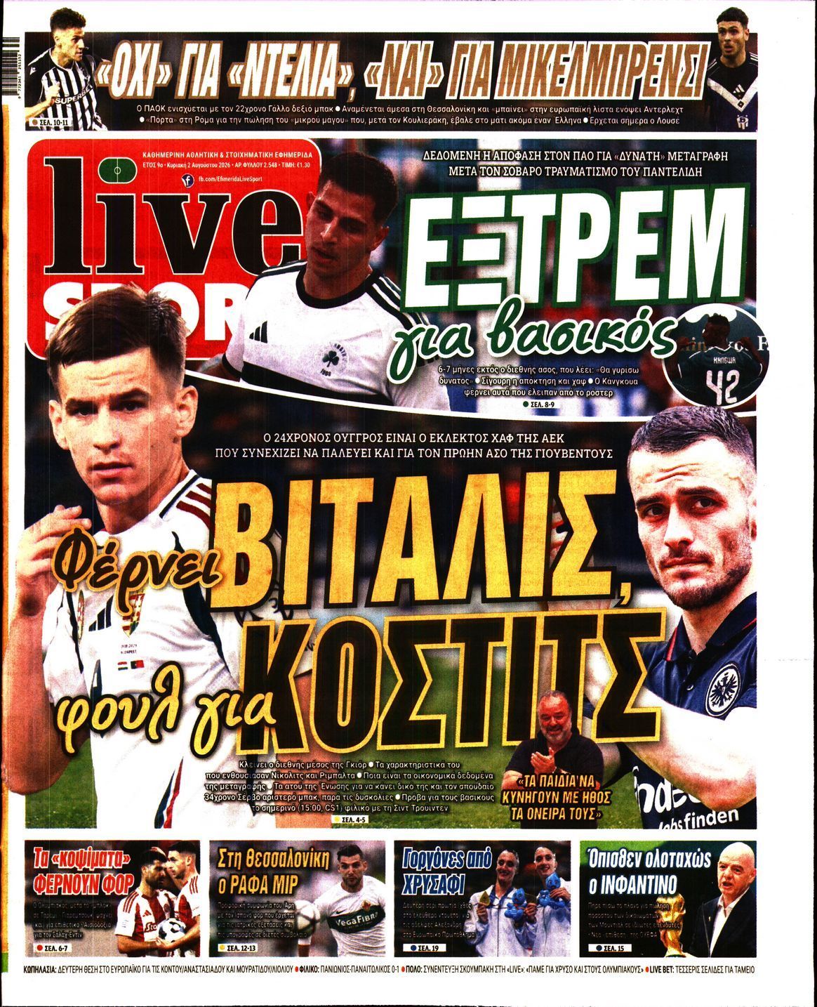 LIVE SPORT ΚΥΡΙΑΚΗΣ