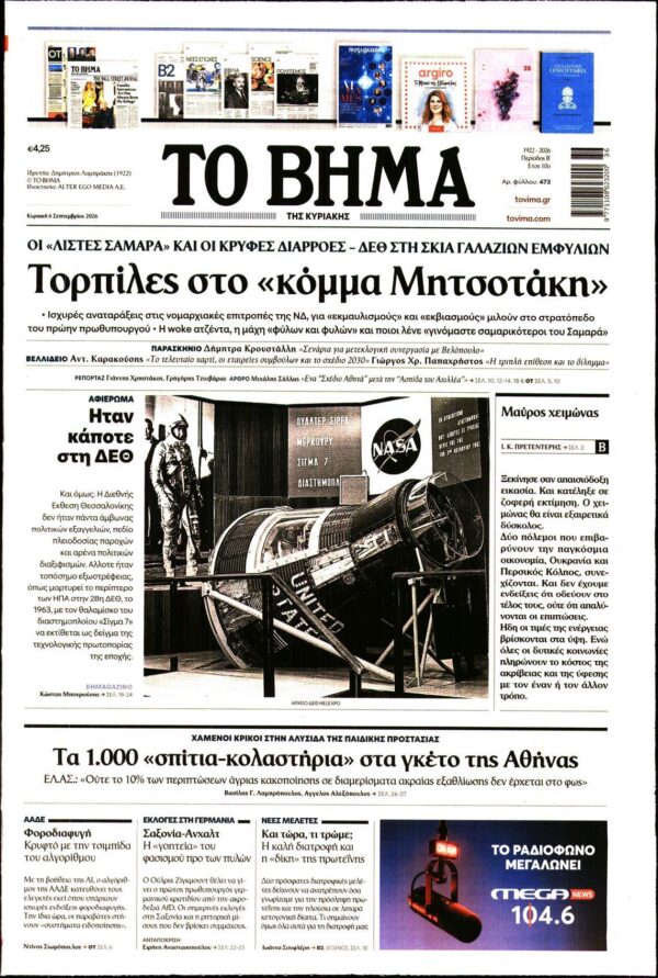 ΤΟ ΒΗΜΑ ΤΗΣ ΚΥΡΙΑΚΗΣ